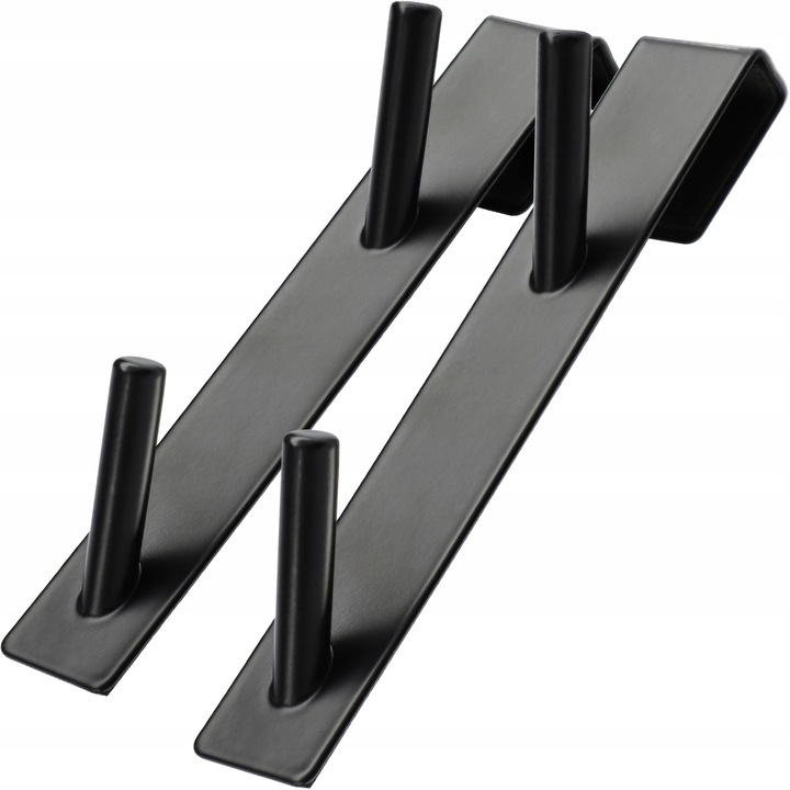 Set 2 cuiere baie, Kadax, otel, Negru