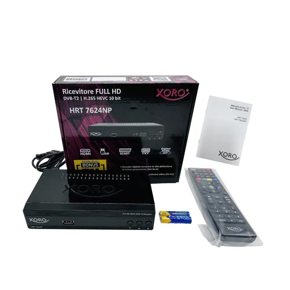 Xoro Ricevitore satellitare HRS 8830 Tivù sat HD con Sartcard HD
