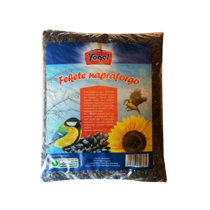 Vogel Fekete Napraforgómag Vadmadaraknak, 1 kg