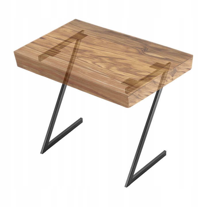 Комплект крака за маса KADAX, Стомана, 53 x 79 см, Черен