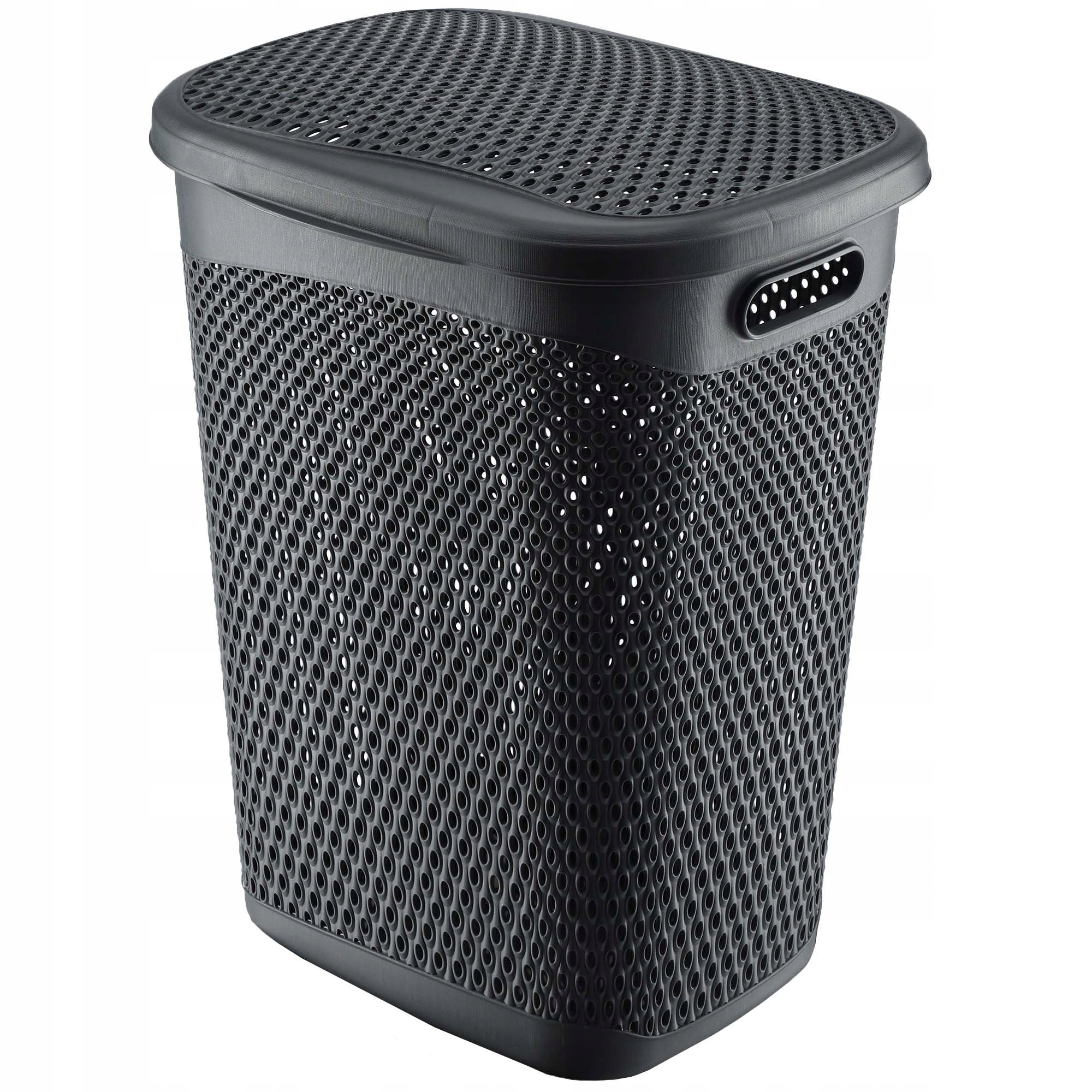 Cos de rufe cu capac, KADAX, Plastic, 55L, Negru - eMAG.ro