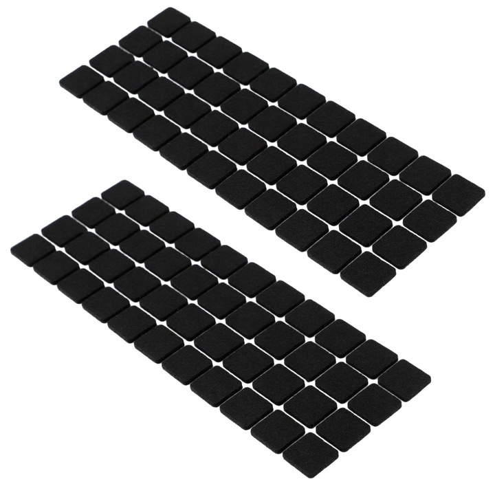 Set 88 Protectii picioare mobila, KADAX, Pasla, Autoadezive, Negru