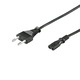 Cablu Alimentare Euro la IEC 320 C7, Basekit, 230V, 2 Metri, Negru