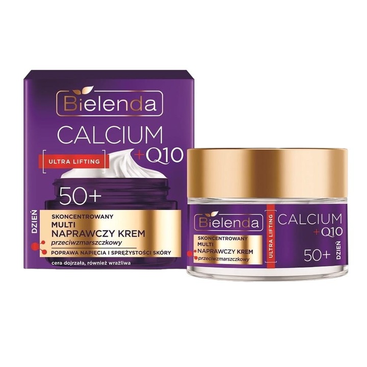 Nappali krém érett bőrre, Bielenda, Calcium/Q10, 50ml