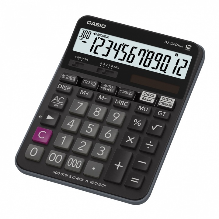 Калкулатор Casio, DJ-120DPLUS, настолен, 12 разряден, 192x144x34, 6 мм