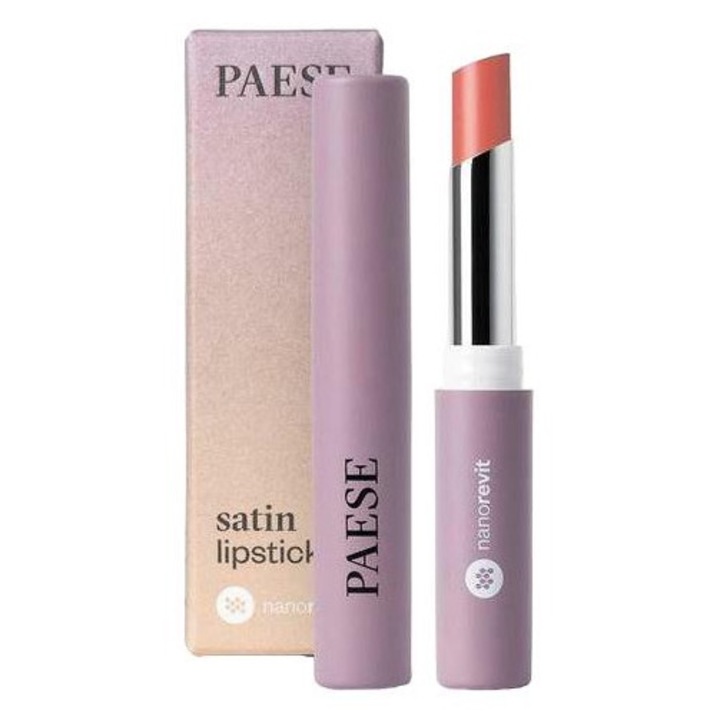 Ruj Nanorevit Satin, Paese, 21 Soft Peach, 2.2 g, Nude