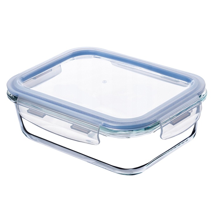 Cutie alimentara, KADAX, Sticla, 1040ml, Transparent