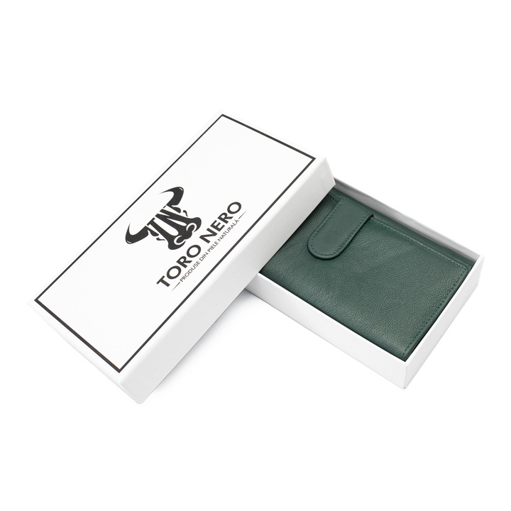 Portofel dama, piele, Toro Nero, Reset, verde