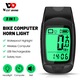 Ciclocomputer bicicleta wireless 3 in 1, digital multifunctional inteligent, 12 functii inclusiv kilometraj, vitezometru, ceas, ardere calorii si grasimi, ecran display LCD, far LED bicicleta, claxon 100 dB, West Biking, 10 x 5.3 x 2.5 cm, negru