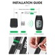 Ciclocomputer bicicleta wireless 3 in 1, digital multifunctional inteligent, 12 functii inclusiv kilometraj, vitezometru, ceas, ardere calorii si grasimi, ecran display LCD, far LED bicicleta, claxon 100 dB, West Biking, 10 x 5.3 x 2.5 cm, negru