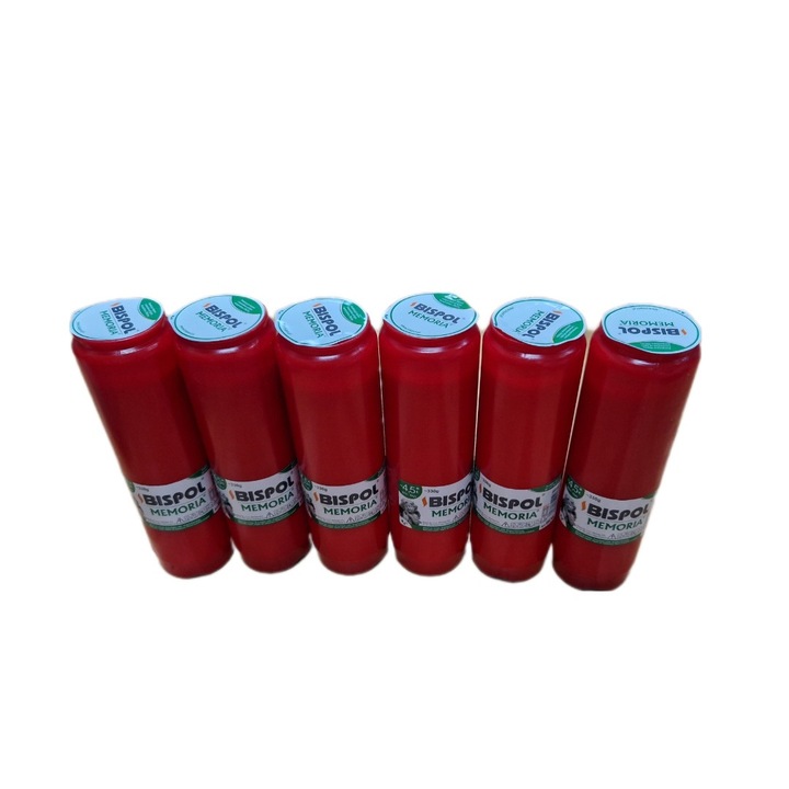6 darabos készlet Reserve Candela Bispol WO6, 4,5 nap, piros
