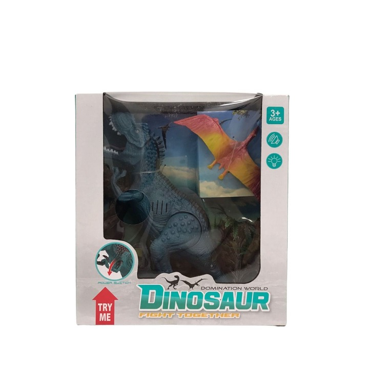 Dinoszaurusz interaktív játék magával ragadó hangokkal és fényekkel