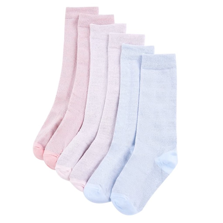Детски чорапи 5 чифта vidaXL, EU 30-34, 0.14 kg, едноцветни