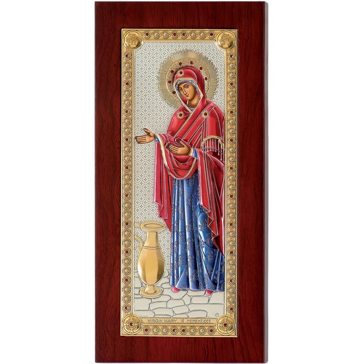 Icoana argintata Sporul Casei 8.5x16 cm