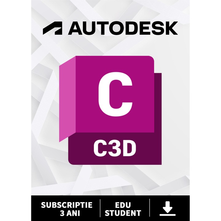 Autodesk Civil 3D 2024, Student, 3 Ani, 2 Dispozitive