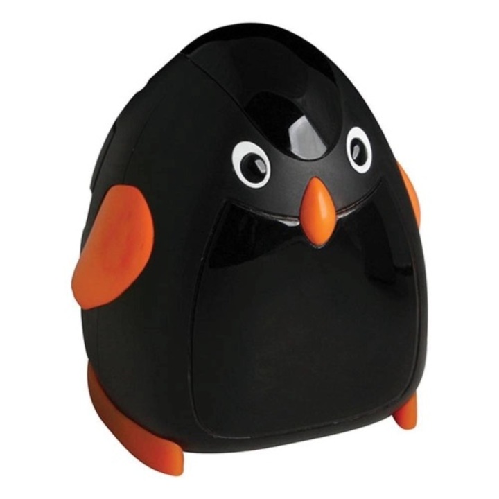 Ascutitoare plastic electrica, Pinguin, alimentare 4 baterii AA neincluse
