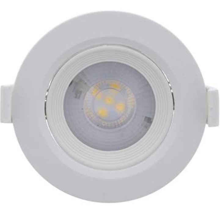 Спот за вграждане LED Well, 5W, 350 лумена, Температура на светлината 4000K, Кръгъл, Мобилен, Енергиен клас G