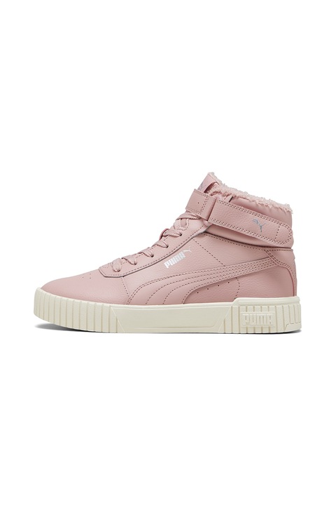 Puma, Pantofi sport din piele si piele ecologica Carina 2.0, Roz