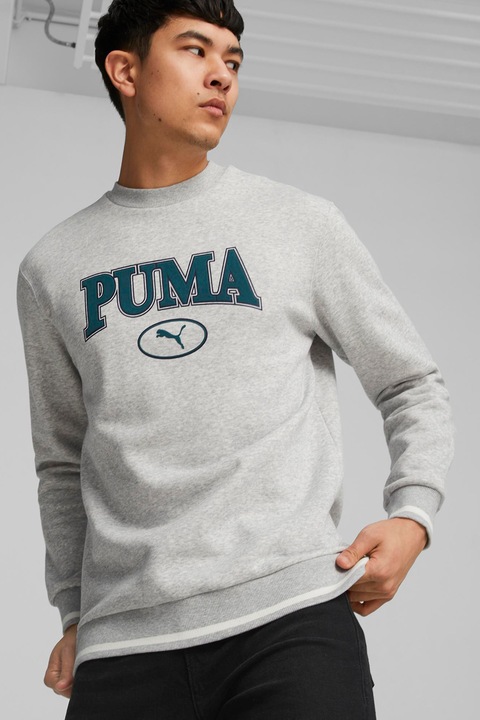 Puma, Блуза Squad с лого, Светлосив меланж, S