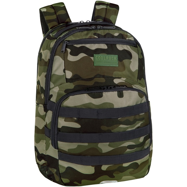 Felszereletlen Coolpack hátizsák, ARMY CAMO classic, mérete 45x31x16cm