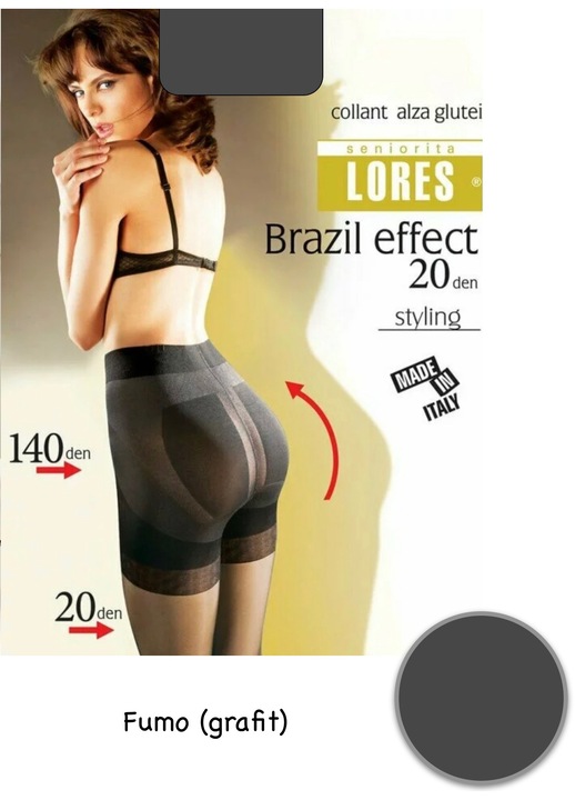 Dres dama, Lores, 20 DEN, bej123, Gri grafit