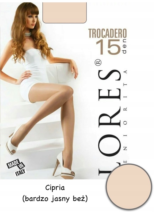 Dres dama, Lores, Microfibra, 15 DEN, Bej, XL