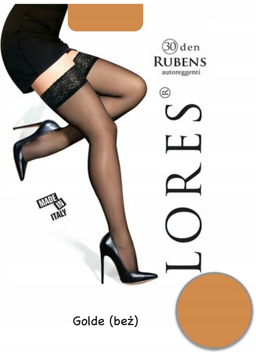 Dres dama, Lores, 30 DEN, poliamida, bejza, Bej