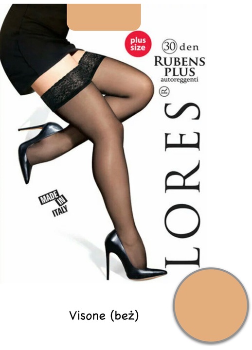 dres dama, Lores, 30 DEN, poliamida, Bej