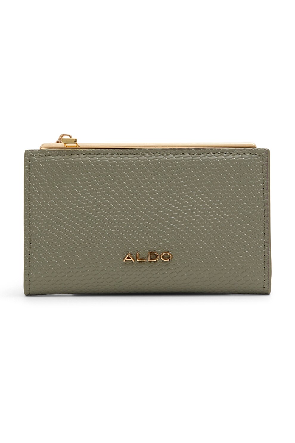 Aldo, Portofel pliabil de piele ecologica Mereclya, Kaki