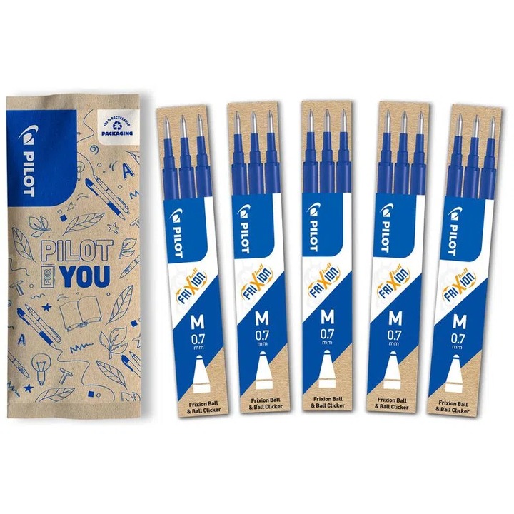 Flow pack 5x комплекти 3 пълнителя Frixion ball blue