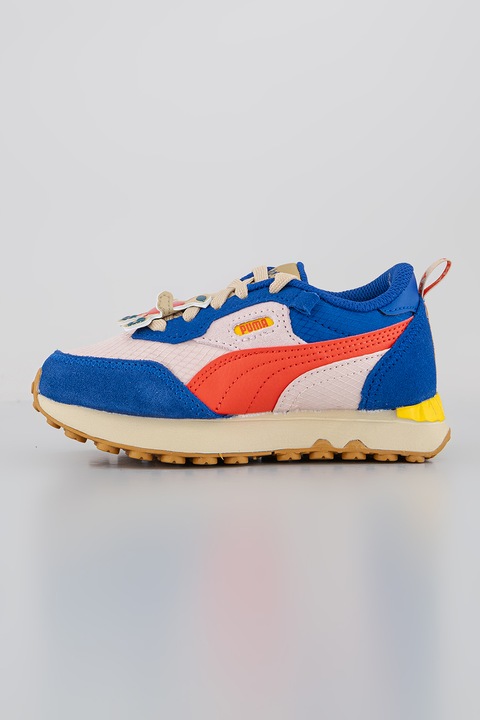 Puma, Pantofi sport Rider Tiny Cottons, Roz/Albastru, 28 EU