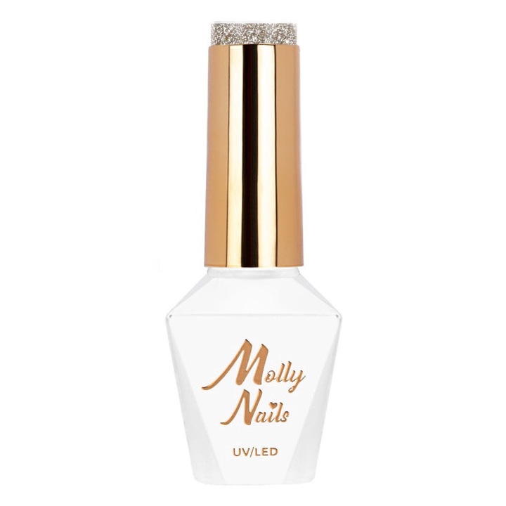 Hibrid körömlakk, Molly Nails, Arany, 8g, No. 610