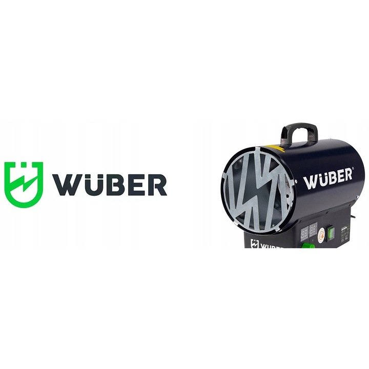 Gázfűtéses kályha reduktorral, Wuber, Teljesítmény 25kW, 230 V