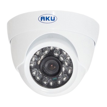 Camera supraveghere video AKU Dome metal antivandal rezolutie AHD ,SUPER HD,1.3 MP, pentruinterior/exterior, cu infrarosu Camera supraveghere video AKU Dome metal antivandal rezolutie AHD ,SUPER HD,1.3 MP, pentruinterior/exterior, cu infrarosu