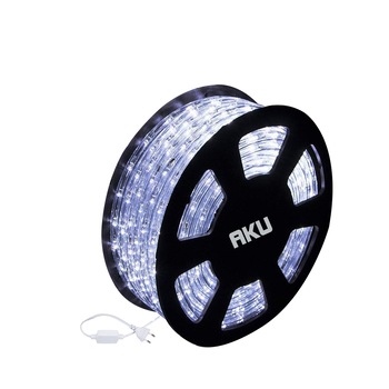 Furtun Banda LED AKU Silicon de exterior 5m cu Stecher alimentare 220V, 180 led/metru Smd 2835, pentru iluminat general AK44144 Furtun Banda LED AKU Silicon de exterior 5m cu Stecher alimentare 220V, 180 led/metru Smd 2835, pentru iluminat general AK44144
