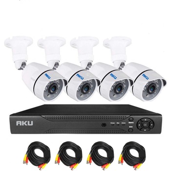 Kit sistem supraveghere AKU cu 4 camere rezolutie AHD SUPER, 1.3MP + DVR 4 canale, FULL HD 1080p H264 Kit sistem supraveghere AKU cu 4 camere rezolutie AHD SUPER, 1.3MP + DVR 4 canale, FULL HD 1080p H264