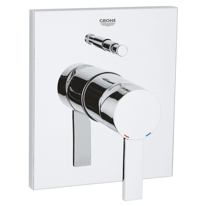 Смесител Grohe Allure, Стенен, Двустепенен превключвател, За вана/душ, За вграждане, Без вътрешно тяло, Хром