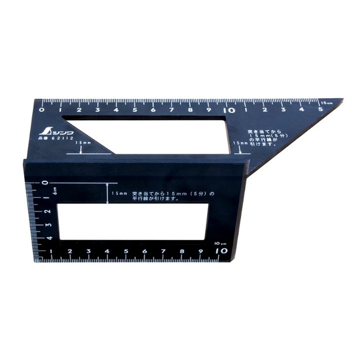 Echer tridimensional japonez 3D, Shinwa, Policarbonat, 45/90 grade