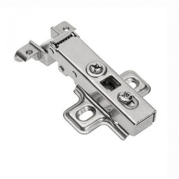 Alumíniumprofilra (keretre) felhelyezett zsanér, szerelőlap mellékelve