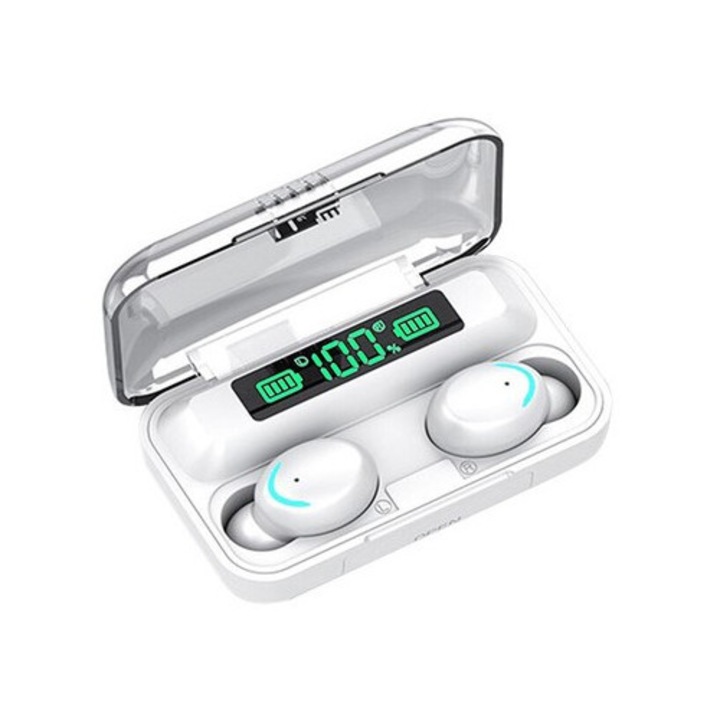 Casti In-Ear TRUSMI W16-011 wireless bluetooth ENC Anularea Zgomotului, Audio, Fara fir, Bluetooth 5.4, Autonomie 20 ore, 2 Microfoane HD, Control tactil/touch, Rezistente la apa, Sport, Compatibilitate universala, Carcasa din aliaj de zinc, Gunmetal