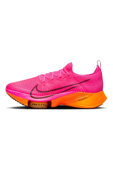 Nike, Pantofi slip-on de plasa pentru alergare Air Zoom Tempo Next, Portocaliu/Fucsia