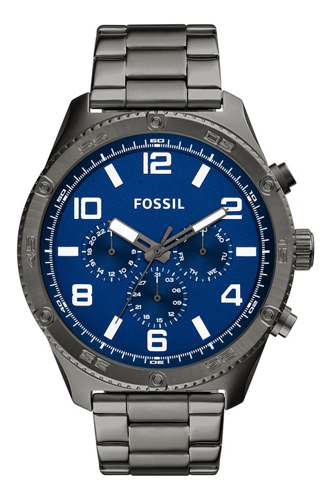 Fossil, Часовник с метална верижка, Тъмносив