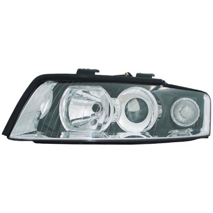 Far stanga halogen H7 cu lupa TYC, pentru Audi A4 (B6), A4 Avant (B6) 2000-2005