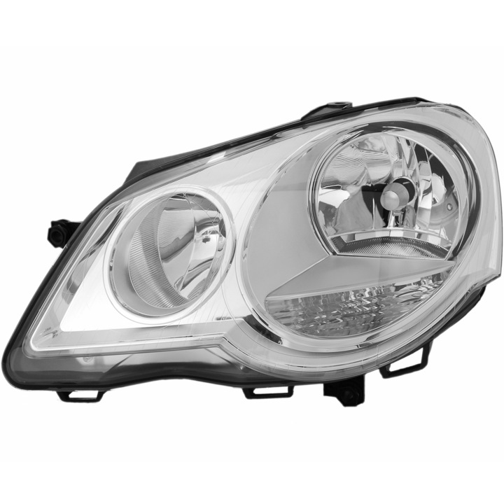 Far stanga fata halogen TYC, pentru VW Polo (9N, 9A4) 2005-2012