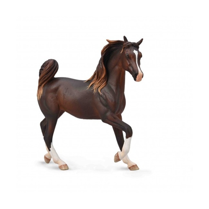 Ръчно рисувана фигурка кестен Арабска кобила