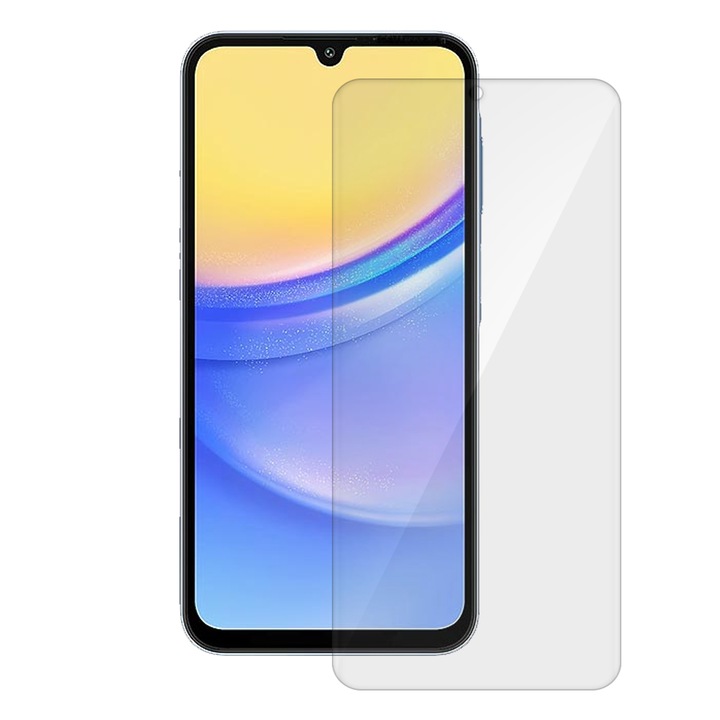 SILKASE fólia Samsung Galaxy A15-höz, képernyővédő, megújuló szilikon
