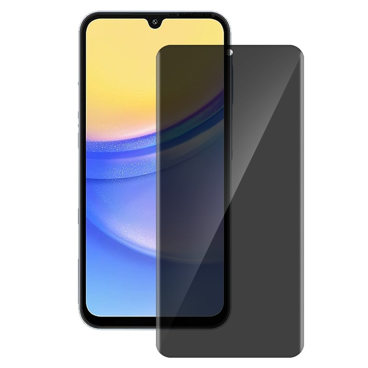 SILKASE privacy протектор за Samsung Galaxy A15 5G, Защита на екрана, Силикон