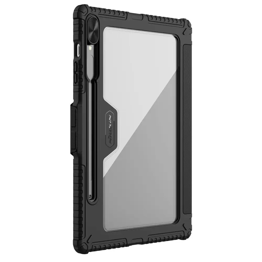 Husa din piele Nillkin Bumper Pro compatibila cu Galaxy Tab S9 Plus Negru