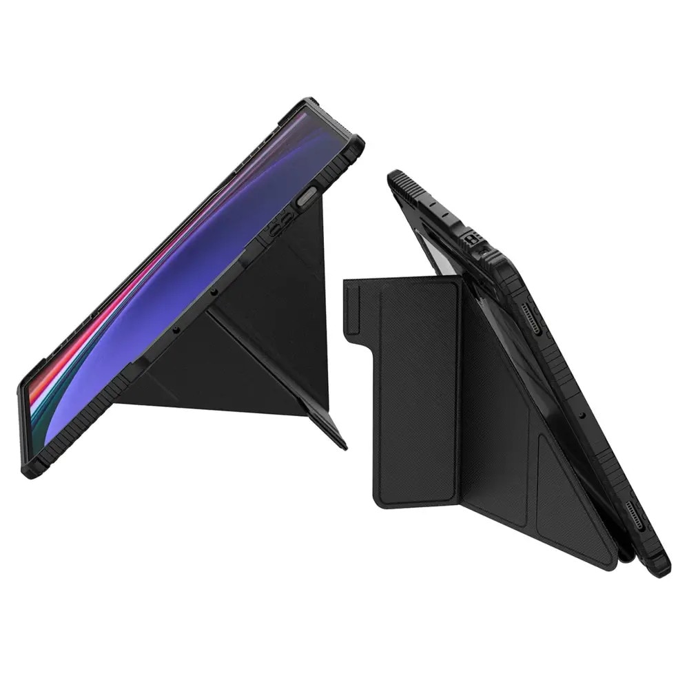 Husa din piele Nillkin Bumper Pro compatibila cu Galaxy Tab S9 Plus Negru