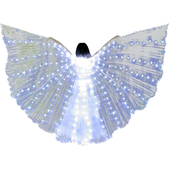 Крила на пеперуда с LED, Latauar, Бяло